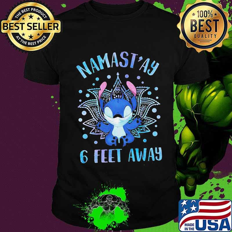 Disney stitch mask namastay 6 feet away shirt