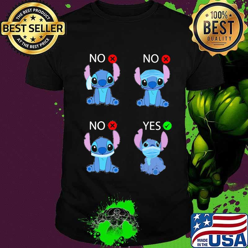 Disney stitch wear mask yes shirt