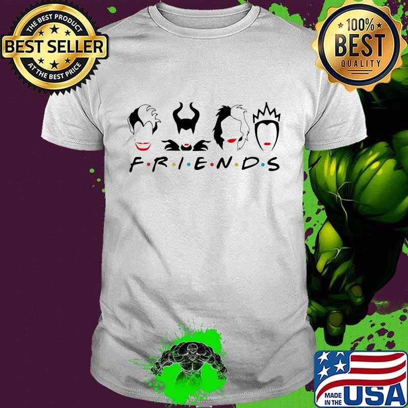 Disney villain characters friends shirt