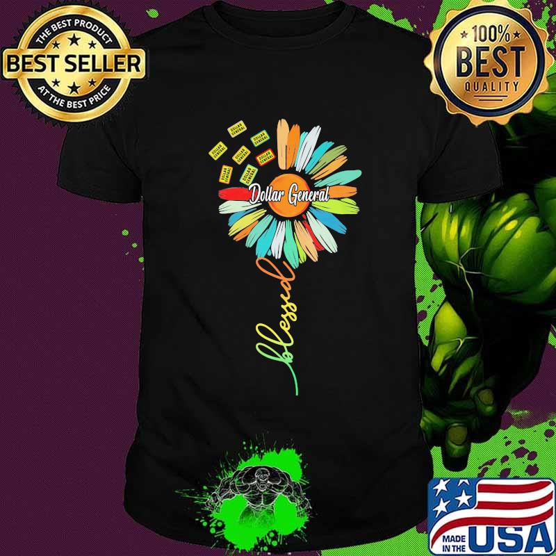 Dollar general sunflower blessed shirt