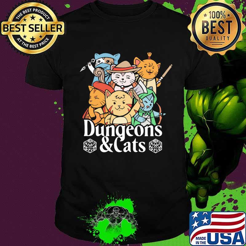Dungeons and cats game shirt