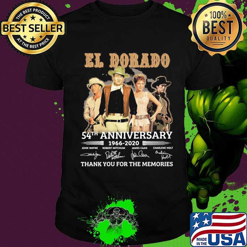 El dorado 54th anniversary 1966 2020 signature thank you for the memories shirt