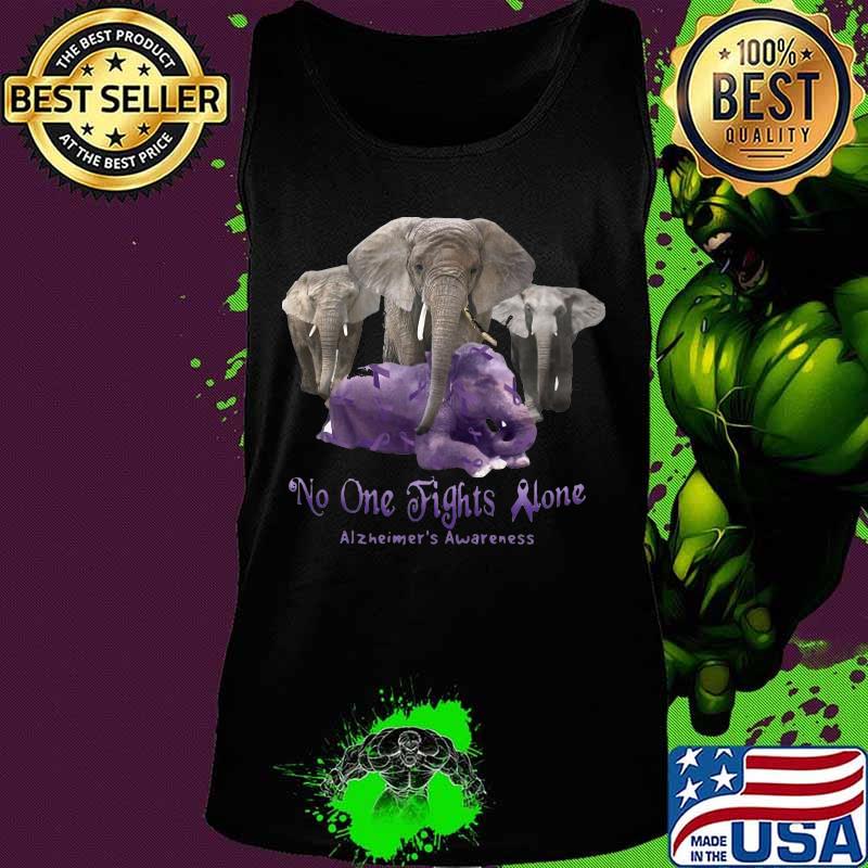 Elephant no one fights alone alzheimers awareness s Tank top Elephant no one fights alone alzheimers awareness s Tank top