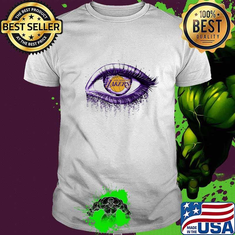 Eyes los angeles lakers basketball logo shirt