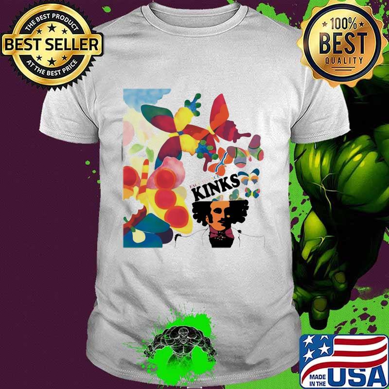 Face to face kinks butterflies shirt