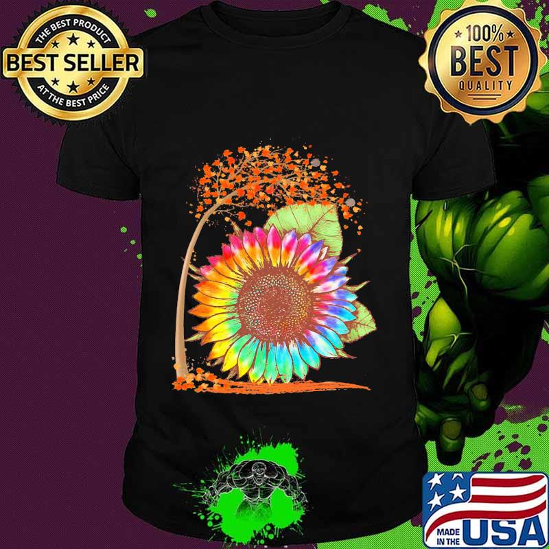 FALL AUTUMN COLORFUL SUNFLOWER SHIRT