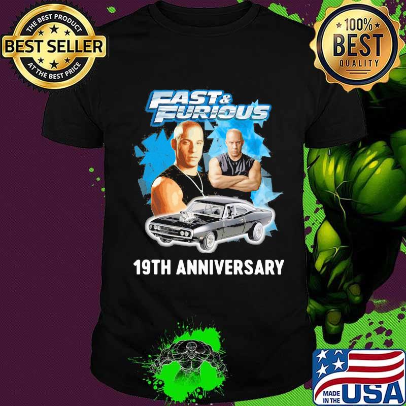 Fast and furious 19th anniversary car shirt