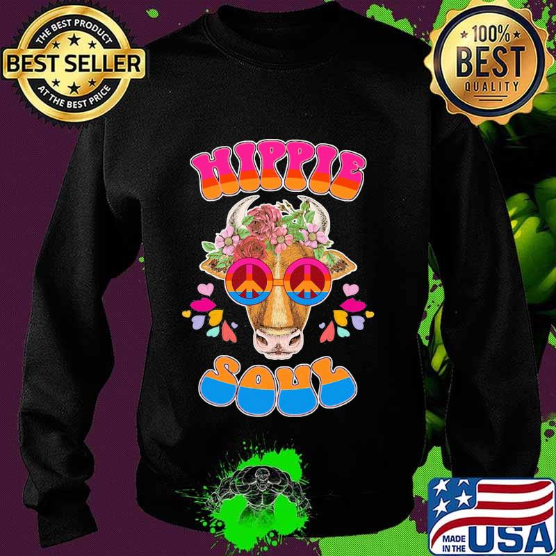 Flower cow glasses hippie soul s Sweater Flower cow glasses hippie soul s Sweater