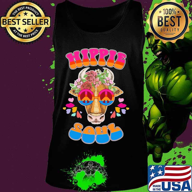 Flower cow glasses hippie soul s Tank top Flower cow glasses hippie soul s Tank top