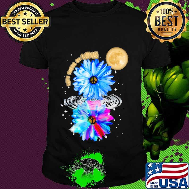 Flower hippie left there by love mirror shirt