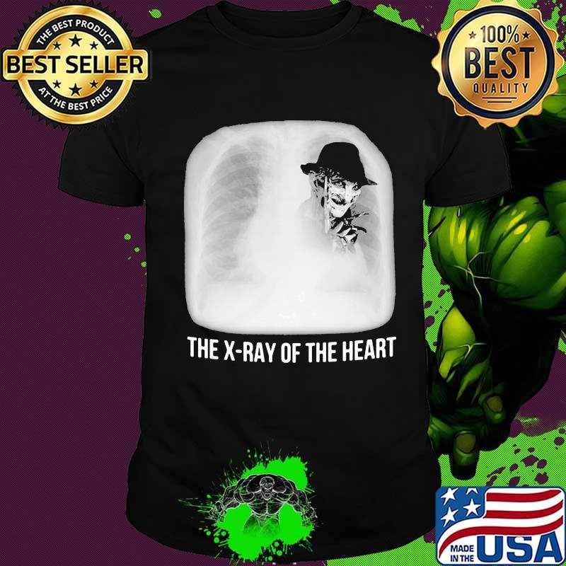 Freddy krueger the x-ray of the heart shirt