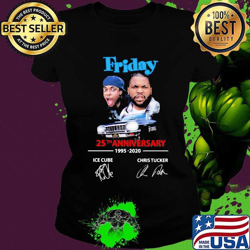 Friday 25th anniversary 1995 2020 signatures s Ladies tee Friday 25th anniversary 1995 2020 signatures s Ladies tee