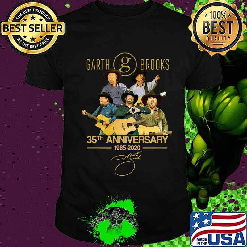 Garth brooks 35th anniversary 1985 2020 signatures shirt