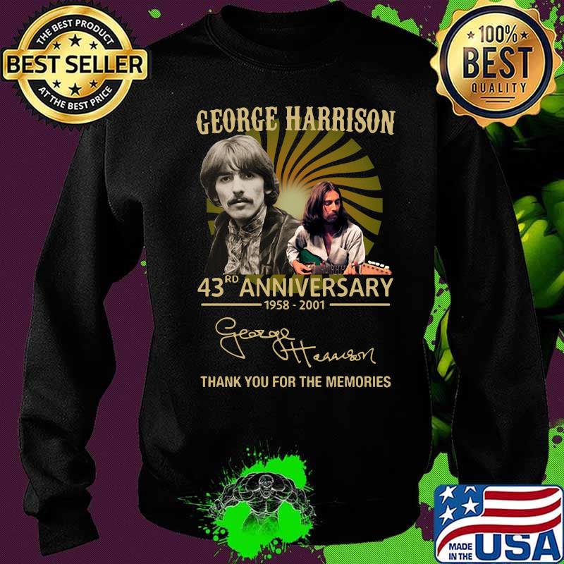 George harrison 43rd anniversary 1958 2020 thank you for the memories signatures s Sweater George harrison 43rd anniversary 1958 2020 thank you for the memories signatures s Sweater