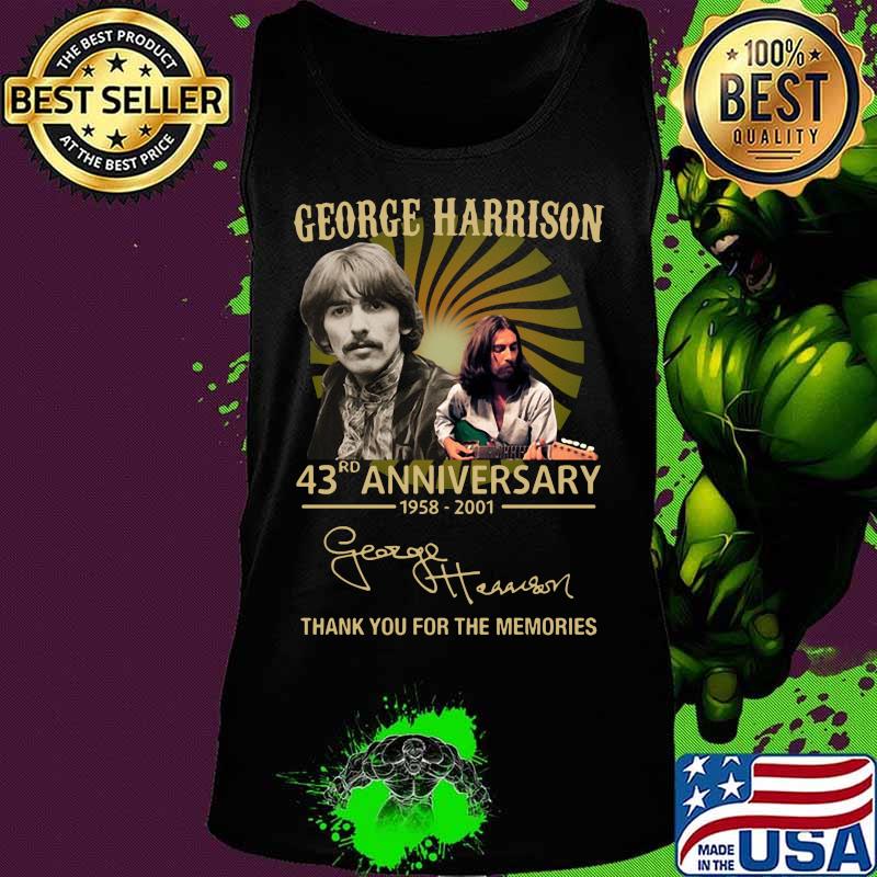 George harrison 43rd anniversary 1958 2020 thank you for the memories signatures s Tank top George harrison 43rd anniversary 1958 2020 thank you for the memories signatures s Tank top