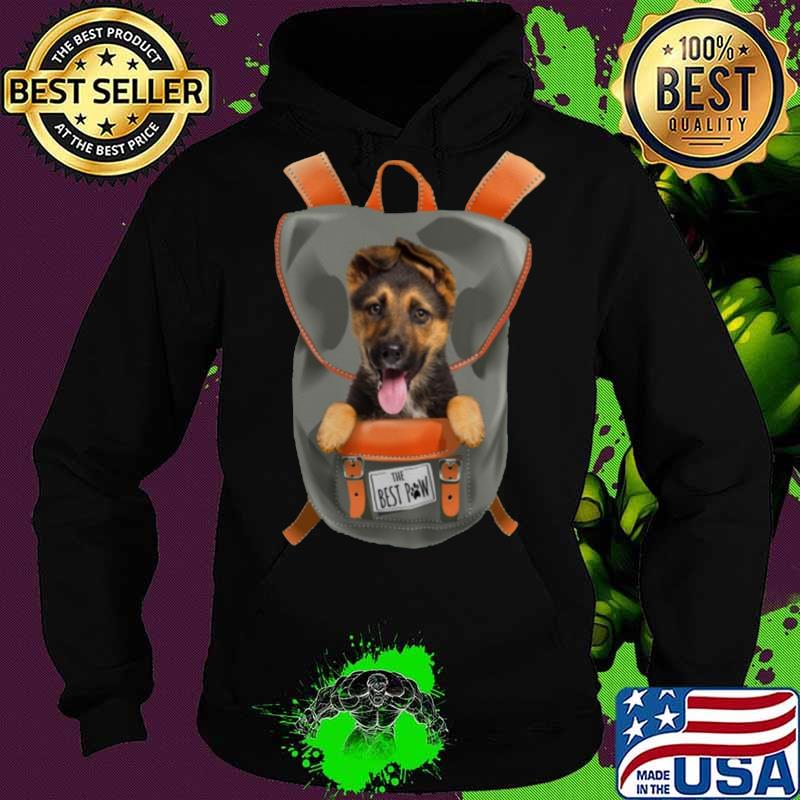 German shepherd in the backpack the best paw s Hoodie German shepherd in the backpack the best paw s Hoodie