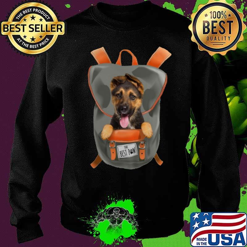 German shepherd in the backpack the best paw s Sweater German shepherd in the backpack the best paw s Sweater