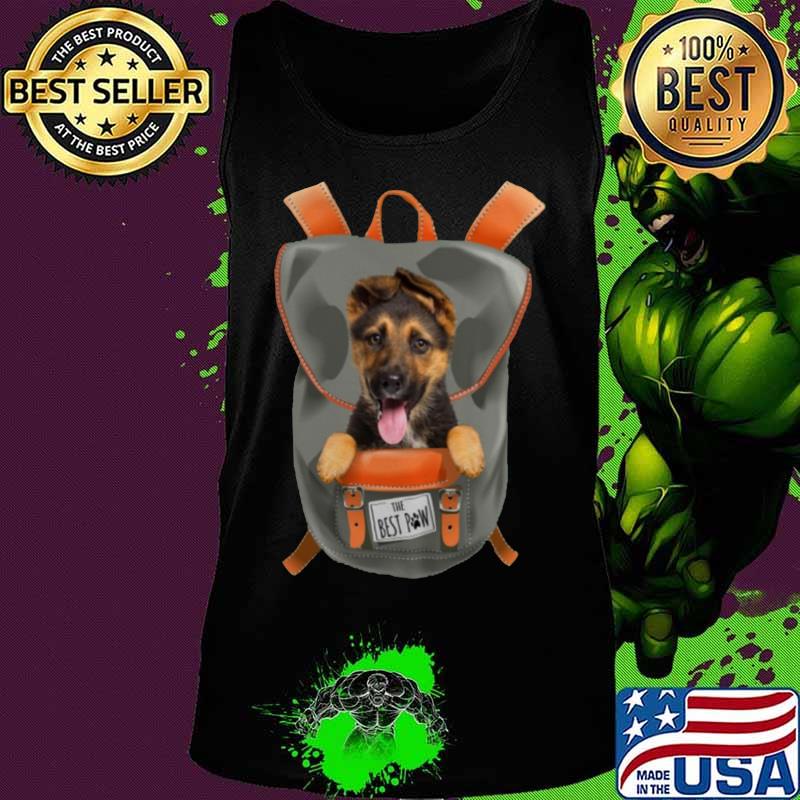 German shepherd in the backpack the best paw s Tank top German shepherd in the backpack the best paw s Tank top