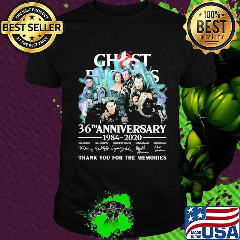 Ghost 36th anniversary 1984 2020 thank you for the memories signatures shirt