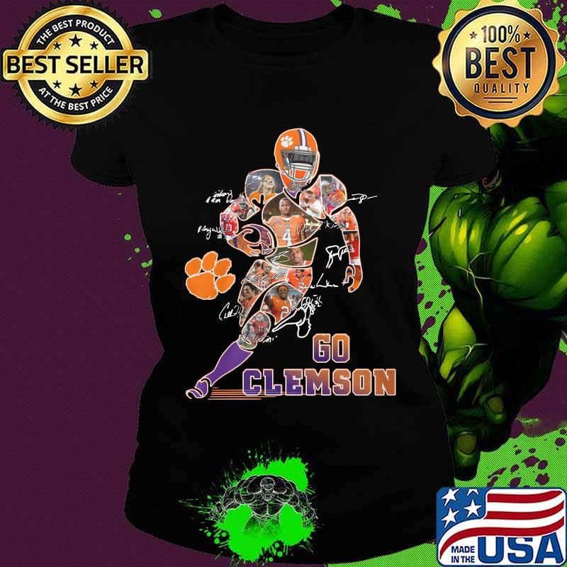 Go clemson tigers football players signatures s Ladies tee Go clemson tigers football players signatures s Ladies tee