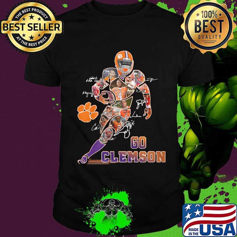 Go clemson tigers football players signatures shirt Go clemson tigers football players signatures shirt