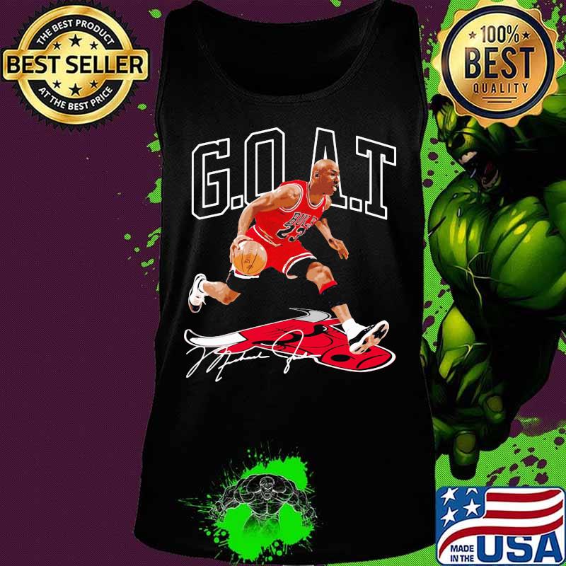 Goat michael jordan chicago bulls basketball signature s Tank top Goat michael jordan chicago bulls basketball signature s Tank top