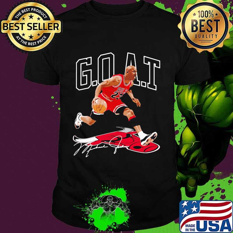Goat michael jordan chicago bulls basketball signature shirt