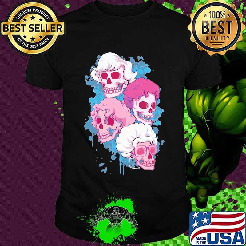 Golden girls skulls halloween art shirt