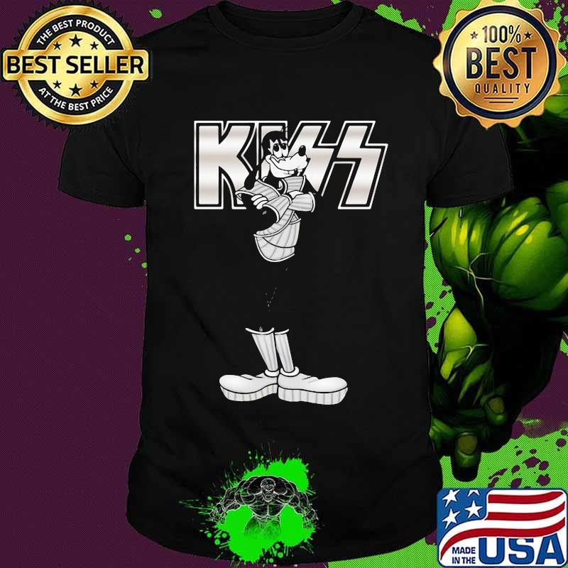 Goofy dog kiss band shirt