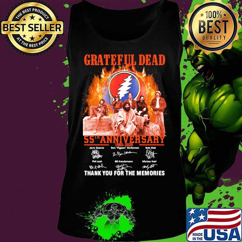Grateful dead 55th anniversary 1965 2020 thank you for the memories signatures s Tank top Grateful dead 55th anniversary 1965 2020 thank you for the memories signatures s Tank top
