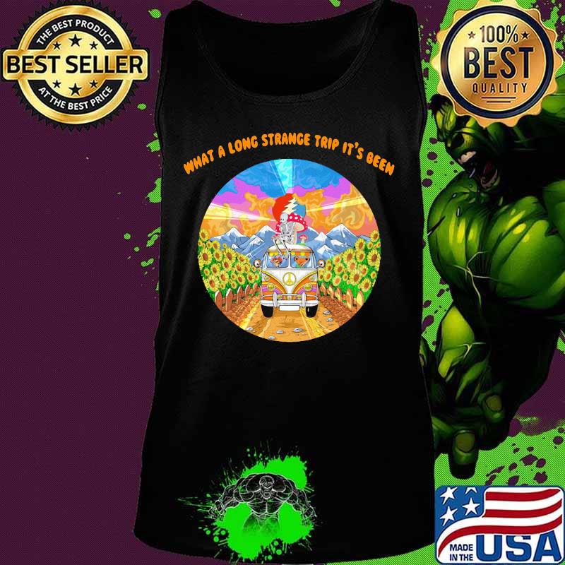 Grateful dead bus what a long strange trip it's been sunflowers s Tank top Grateful dead bus what a long strange trip it's been sunflowers s Tank top