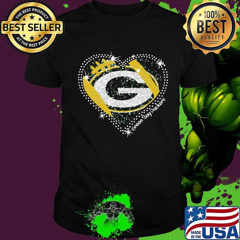 Green bay packers football logo heart shirt Green bay packers football logo heart shirt