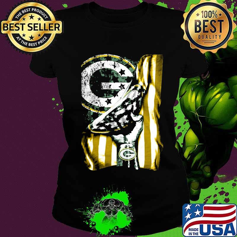 Green bay packers logo american flag independence day s Ladies tee Green bay packers logo american flag independence day s Ladies tee