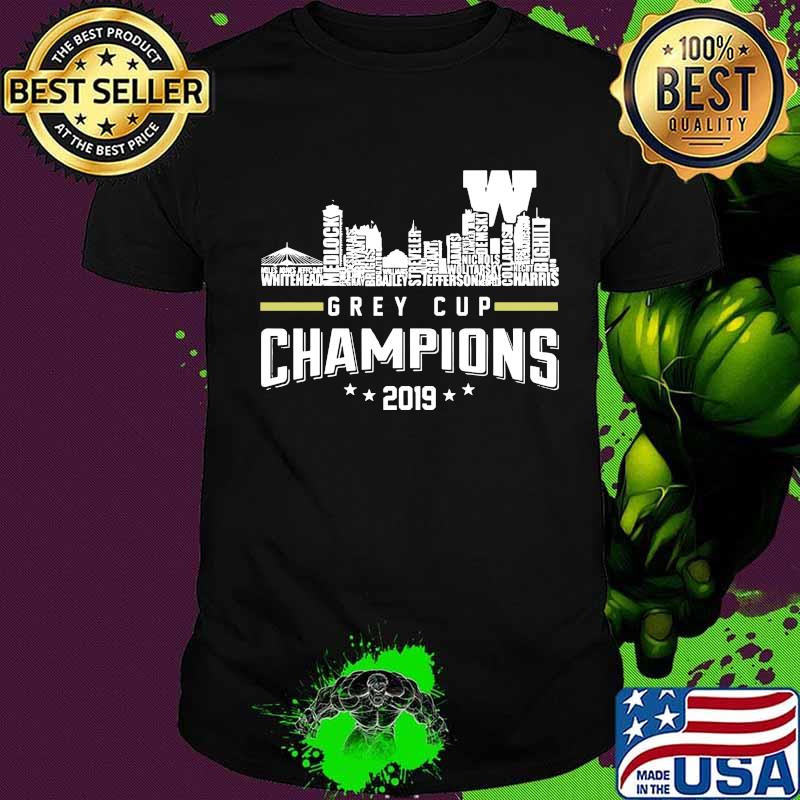 Grey cup champions 2019 city stars shirt