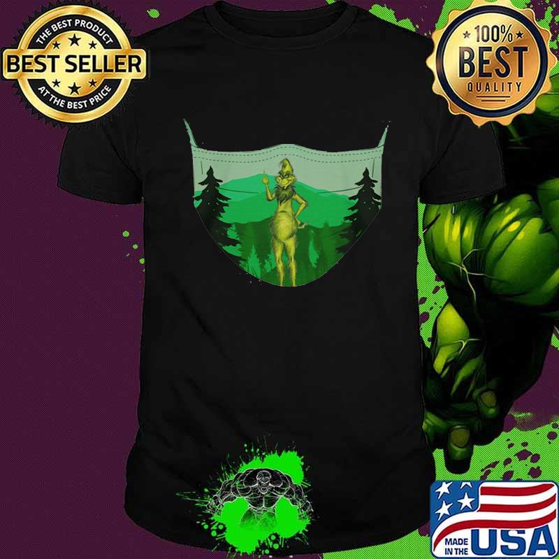 Grinch mask mountain covid-19 shirt