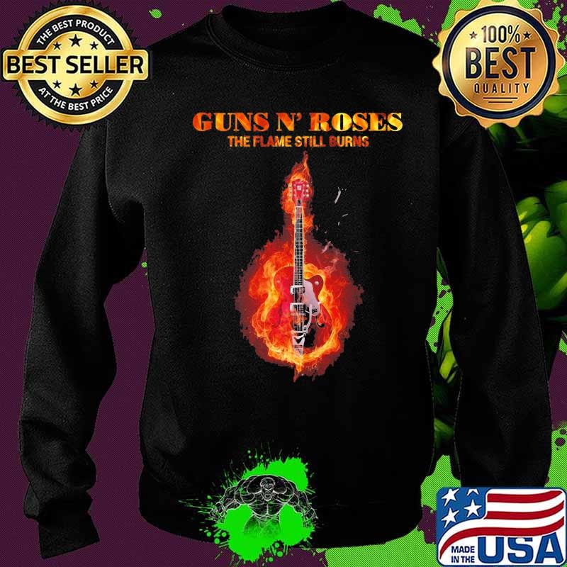 Guns n roses band the flame still burns guitar s Sweater Guns n roses band the flame still burns guitar s Sweater