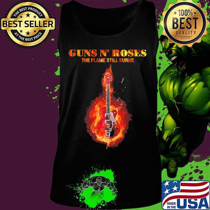 Guns n roses band the flame still burns guitar s Tank top Guns n roses band the flame still burns guitar s Tank top