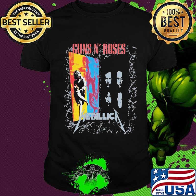Guns n roses metallica band shirt