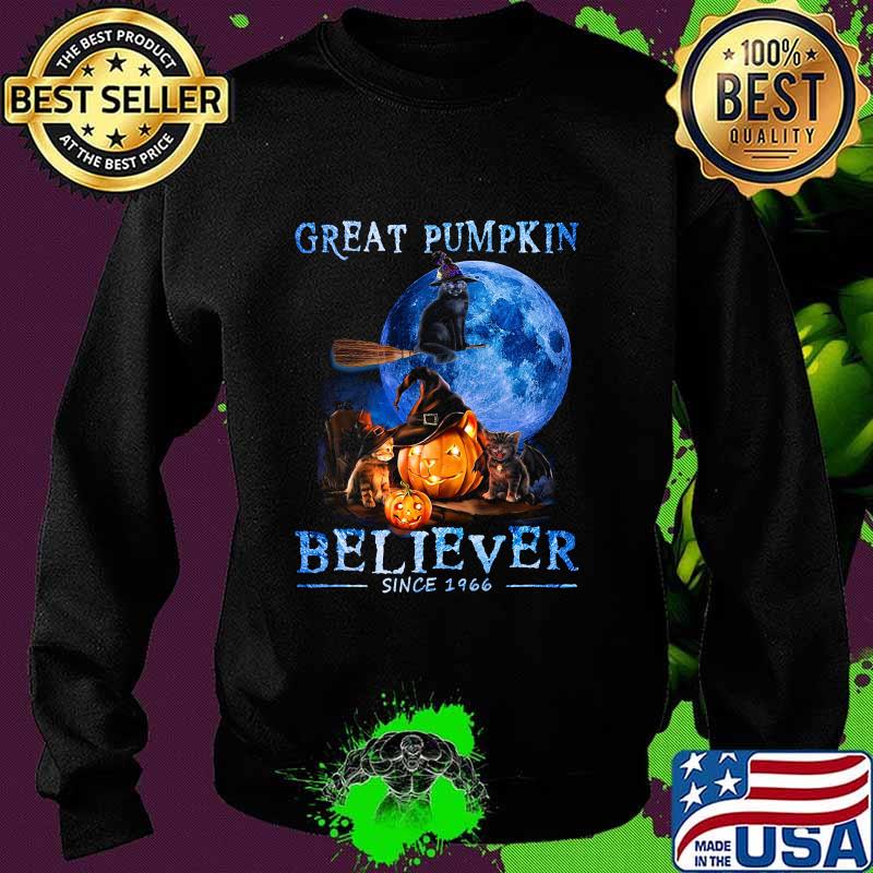 Halloween cat witch great pumpkin believer since 1966 s Sweater Halloween cat witch great pumpkin believer since 1966 s Sweater