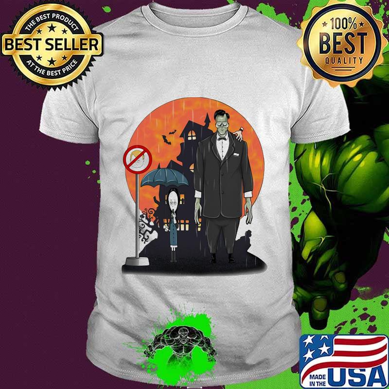 Halloween coffee is my poison wednesday addams sunset shirt