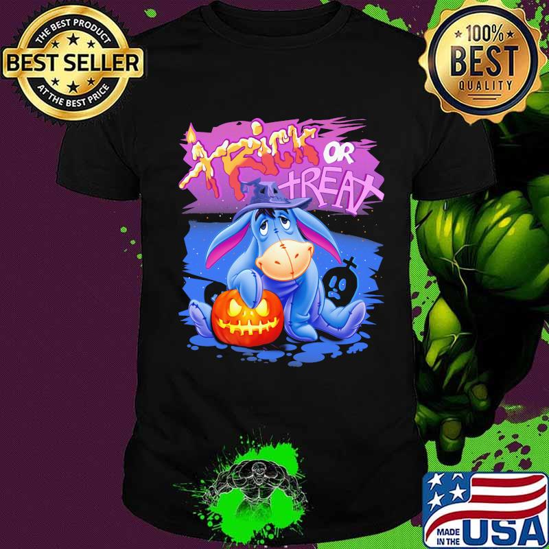 Halloween eeyore donkey trick or treat pumpkin shirt