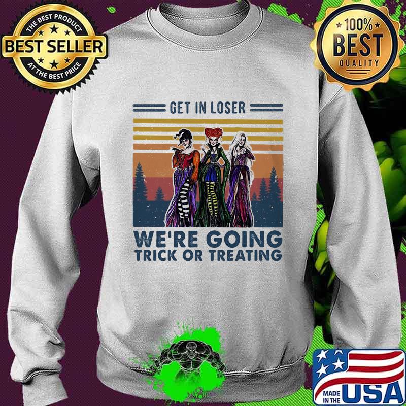 Halloween hocus pocus get in loser we're going trick or treating vintage retro s Sweater Halloween hocus pocus get in loser we're going trick or treating vintage retro s Sweater