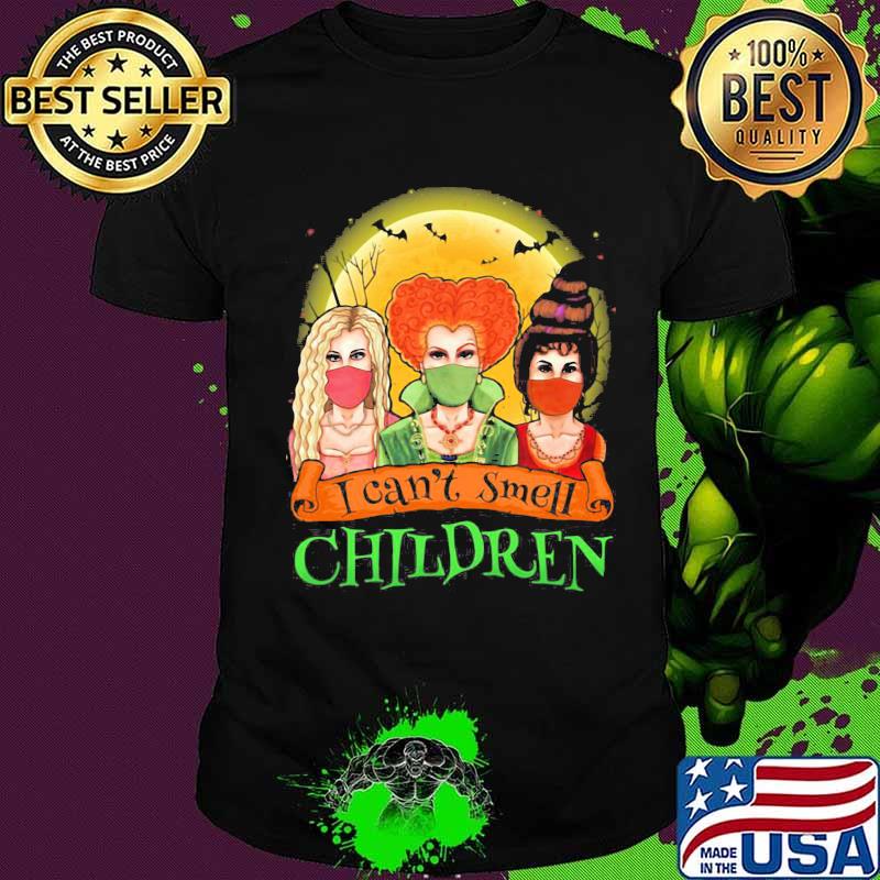 Halloween hocus pocus mask i can't smell children shirt
