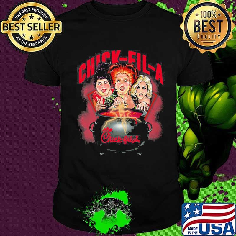 Halloween hocus pocus witch chick fil a shirt