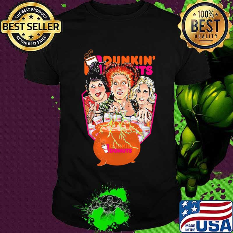 Halloween hocus pocus witch dunkin donuts shirt
