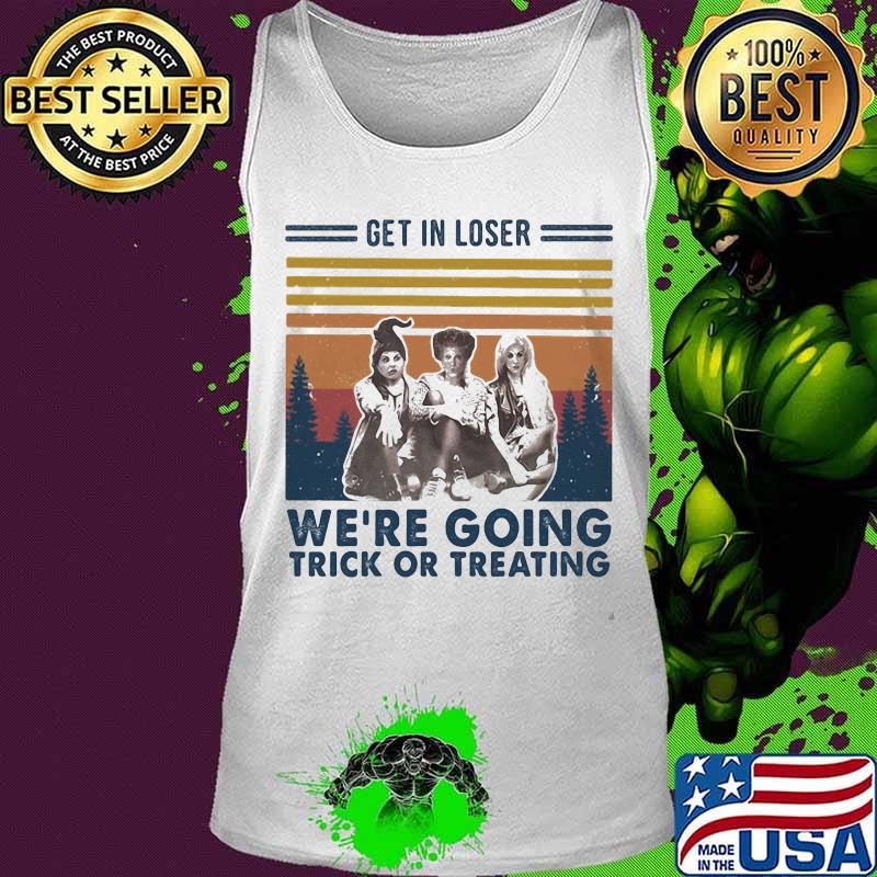 Halloween hocus pocus witch get in loser we're going trick or treating vintage retro s Tank top Halloween hocus pocus witch get in loser we're going trick or treating vintage retro s Tank top