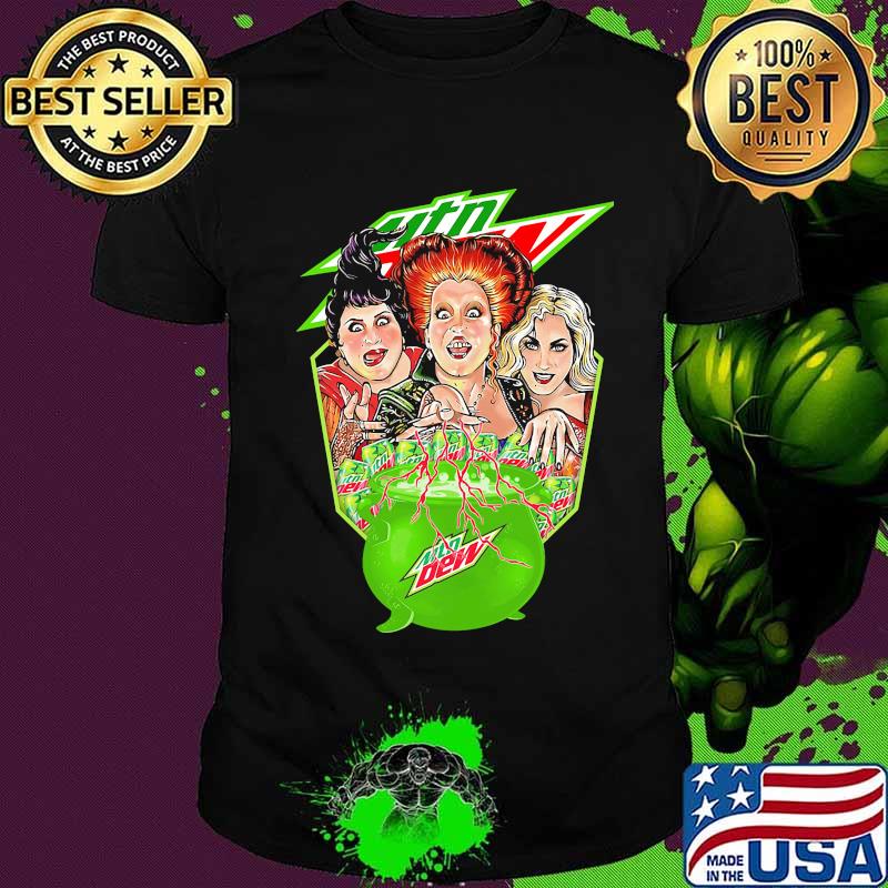 Halloween hocus pocus witch mountain dew shirt