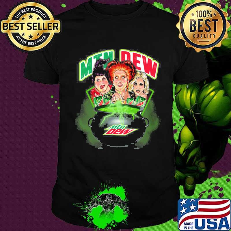 Halloween hocus pocus witch mountain dew shirt