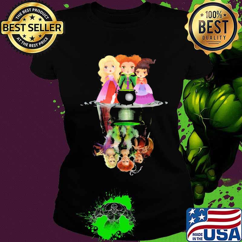 Halloween hocus pocus witch water reflection s Ladies tee Halloween hocus pocus witch water reflection s Ladies tee