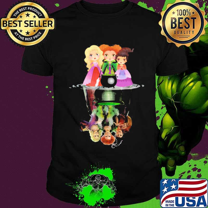 Halloween hocus pocus witch water reflection shirt